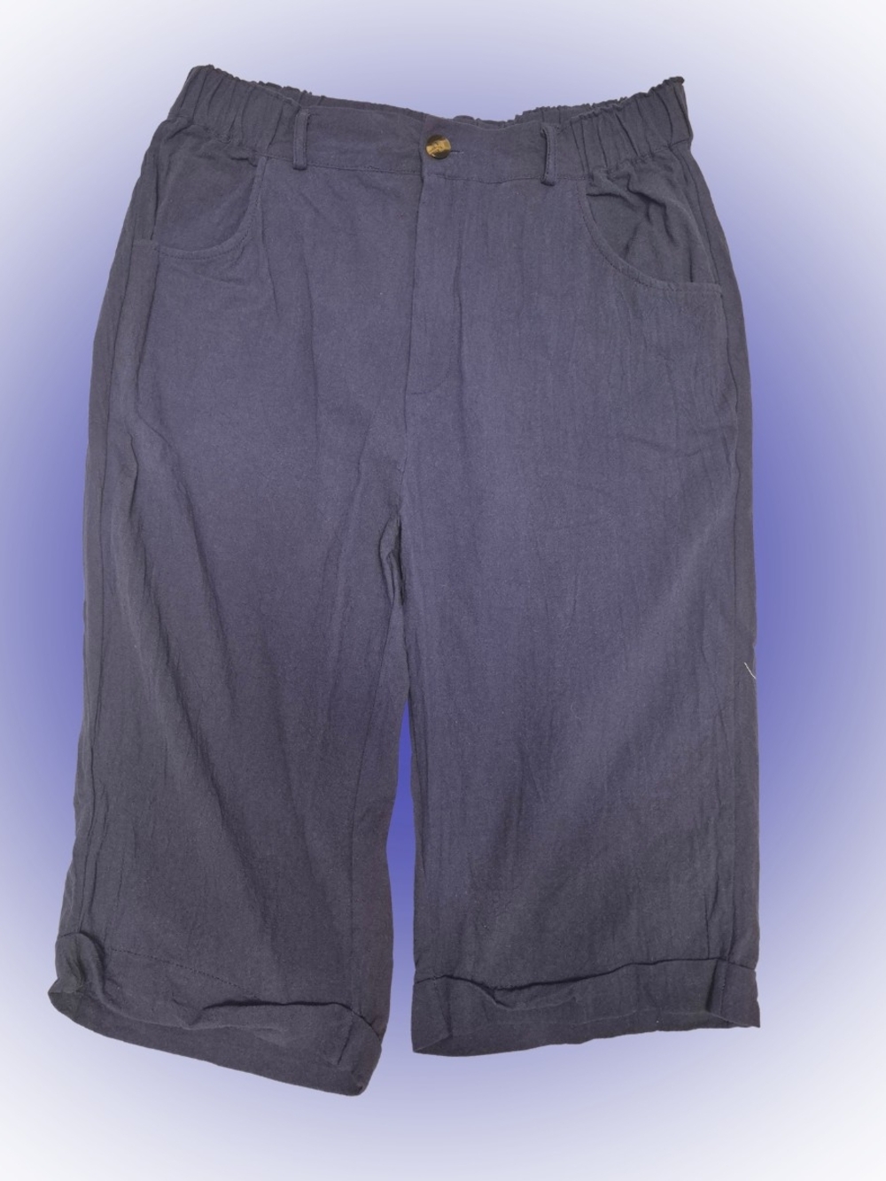 Linen-feel Capris